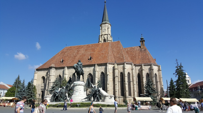 Unirii Square in Cluj.